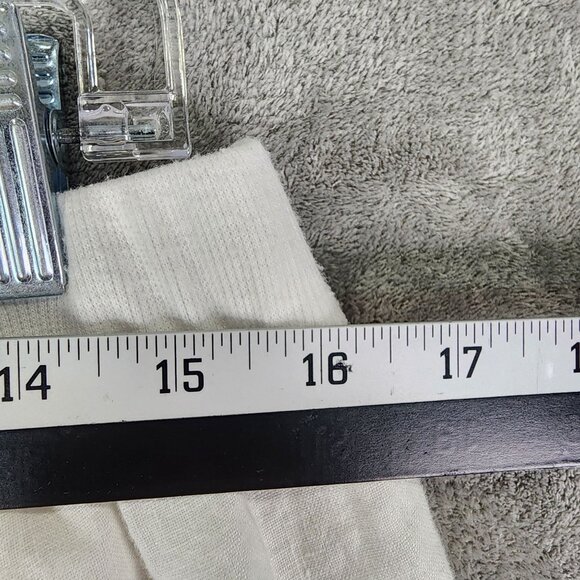 Womens White Charter Club Capri Pants Classic Fit 100% Linen Hi Rise Size 14 - Picture 8 of 11